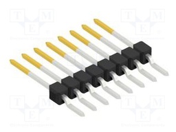 Connector: pin strips; pin header; male; PIN: 8; 2.54mm; SMT; 1x8