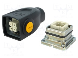 Connector: HAN; male + female; plug + socket; Han-Yellock 10