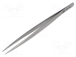 Tweezers; 140mm; for precision works; Blade tip shape: sharp