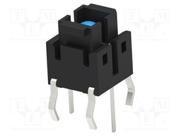 Microswitch TACT; SPST-NO; Pos: 2; 0.05A/12VDC; THT; LED; 1.57N