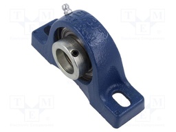 Bearing: bearing unit Y; with plummer block; 25mm; bearing steel