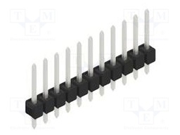 Connector: pin strips; pin header; male; PIN: 11; 2.54mm; THT; 1x11