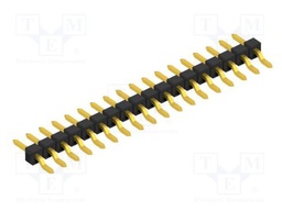 Connector: pin strips; pin header; male; PIN: 18; 2.54mm; SMT; 1x18