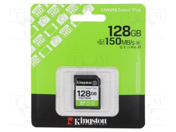 Memory card; microSD; R: 150MB/s; Class 10 UHS-I U1 V10; 128GB
