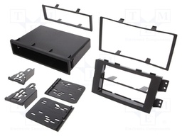 Radio mounting frame; Kia; 1 DIN,2 DIN; black