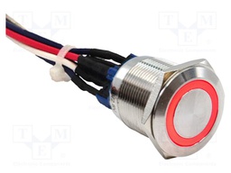 Switch: vandal resistant; Pos: 2; SPST NC + NO; 2A/48VDC; IP65