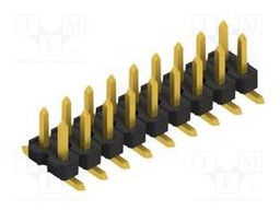 Connector: pin strips; pin header; male; PIN: 18; 2.54mm; SMT; 2x9
