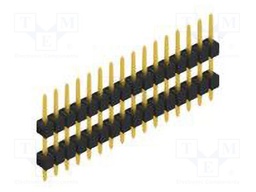Connector: pin strips; pin header; male; PIN: 16; 2.54mm; THT; 1x16