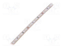 LED tape; RGB; 2835; 12V; LED/m: 60; 4mm; white PCB; IP65; 120°