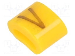 Markers for cables and wires; Label symbol: V; 1.1÷2.5mm; H: 3mm