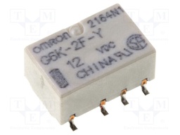 Relay: electromagnetic; DPDT; Ucoil: 12VDC; 0.3A/125VAC; 1A/30VDC