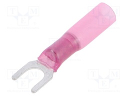 Tip: fork; M5; 0.5÷1.5mm2; crimped; for cable; insulated; red