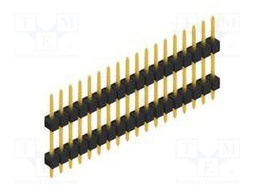 Connector: pin strips; pin header; male; PIN: 18; 2.54mm; THT; 1x18