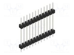 Connector: pin strips; pin header; male; PIN: 12; 2.54mm; THT; 1x12