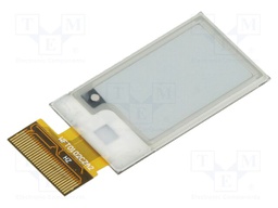 Display: e-paper; 1.02"; 128x80; Window dimensions: 21.76x14mm