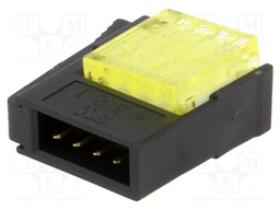 Wire-wire/PCB; plug; male; PIN: 4; 2mm; IDC; for cable; Mini-Clamp