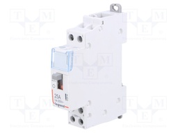 Contactor: 2-pole installation; NO x2; 230VAC; 25A; DIN; SM400