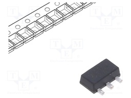 IC: voltage regulator; LDO,linear,fixed; 15V; 0.1A; SOT89; SMD