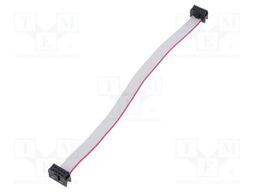 Ribbon cable with IDC connectors; Tape ph: 1.27mm; 0.2m; 8x28AWG