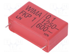 Capacitor: polypropylene; 100nF; 37.5mm; ±10%; 15x26x41.5mm