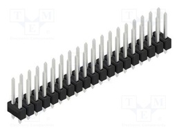 Connector: pin strips; pin header; male; PIN: 38; 2.54mm; THT; 2x19