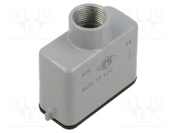 Enclosure: for HDC connectors; IL-BRID; size 49.16; M20; 49x16mm