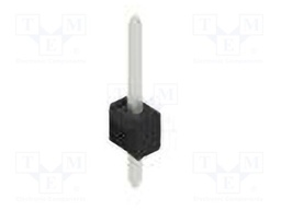 Connector: pin strips; pin header; male; PIN: 1; 2.54mm; THT; 1x1