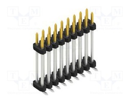 Connector: pin strips; pin header; male; PIN: 18; 2mm; SMT; 2x9; 100V