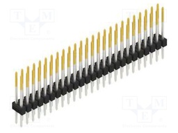 Connector: pin strips; pin header; male; PIN: 50; 2.54mm; THT; 2x25