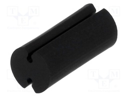 Spacer sleeve; LED; Øout: 5mm; ØLED: 5mm; L: 11mm; black; UL94V-2