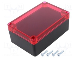 Enclosure: multipurpose; X: 90mm; Y: 135mm; Z: 55mm; ABS; black; IP65