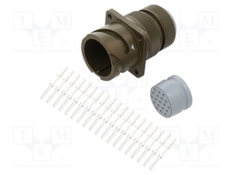 Connector: circular; VG95234; socket; male; PIN: 19; with contacts