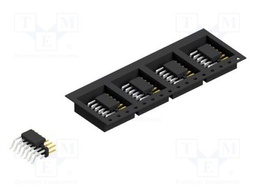 Connector: pin strips; pin header; male; PIN: 14; 2mm; SMT; 2x7; 100V