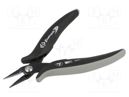 Pliers; half-rounded nose; ESD; 145mm; Resistance to: corrosion