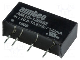 Converter: DC/DC; 1W; Uin: 10.8÷13.2V; 5VDC; Iout: 200mA; SIP7; 2.3g