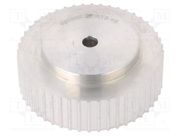 Belt pulley; AT5; W: 16mm; whell width: 27mm; Ø: 75.15mm; aluminium