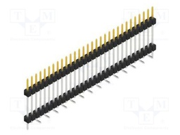 Connector: pin strips; pin header; male; PIN: 30; 2.54mm; SMT; 1x30