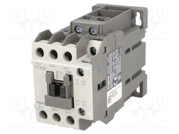 Contactor: 3-pole; NO x3; Auxiliary contacts: NO + NC; 24VDC; 12A