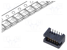 Connector: PCB to PCB; male; PIN: 10; 1.27mm; TFM; gold-plated; SMT