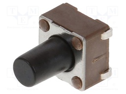 Microswitch TACT; SPST-NO; Pos: 2; 0.05A/12VDC; SMT; none; 1.6N