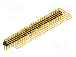 Connector: pin strips; pin header; male; PIN: 62; 2.54mm; THT; 2x31
