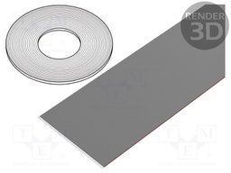 Wire: ribbon; 1.27mm; stranded; Cu; 60x28AWG; unshielded; PVC; grey