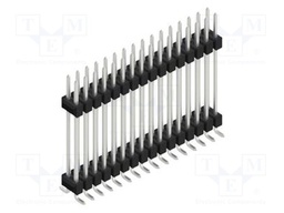 Connector: pin strips; pin header; male; PIN: 32; 2.54mm; SMT; 2x16