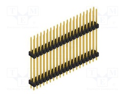 Connector: pin strips; pin header; male; PIN: 40; 2.54mm; THT; 2x20