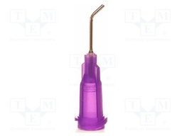 Needle: steel; 0.5"; Size: 21; bent at 45°; Mounting: Luer Lock