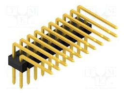 Connector: pin strips; pin header; male; PIN: 20; 2.54mm; THT; 2x10