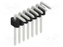 Connector: pin strips; pin header; male; PIN: 7; 1.27mm; THT; 1x7
