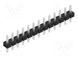 Connector: pin strips; pin header; male; PIN: 13; 2.54mm; THT; 1x13