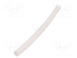Heat shrink sleeve; glueless; 2: 1; 6.4mm; white; polyolefine