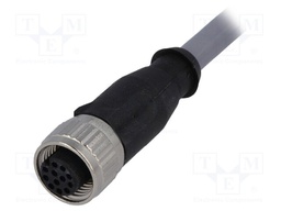 Plug; M12; PIN: 12; female; A code-DeviceNet / CANopen; 1m; cables